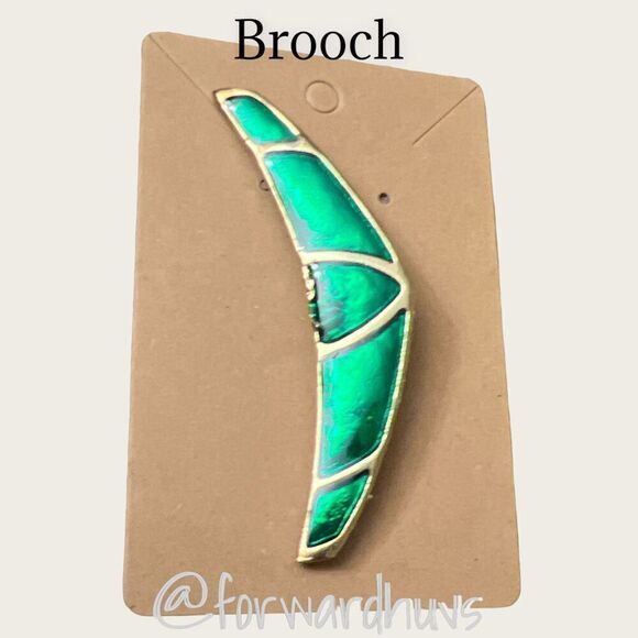 3” Enamel and Gold Tone Brooch - Picture 3 of 7